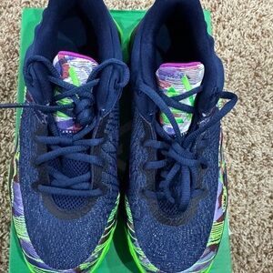 Giannis Nike Kids Sneakers - Navy and Neon Mix